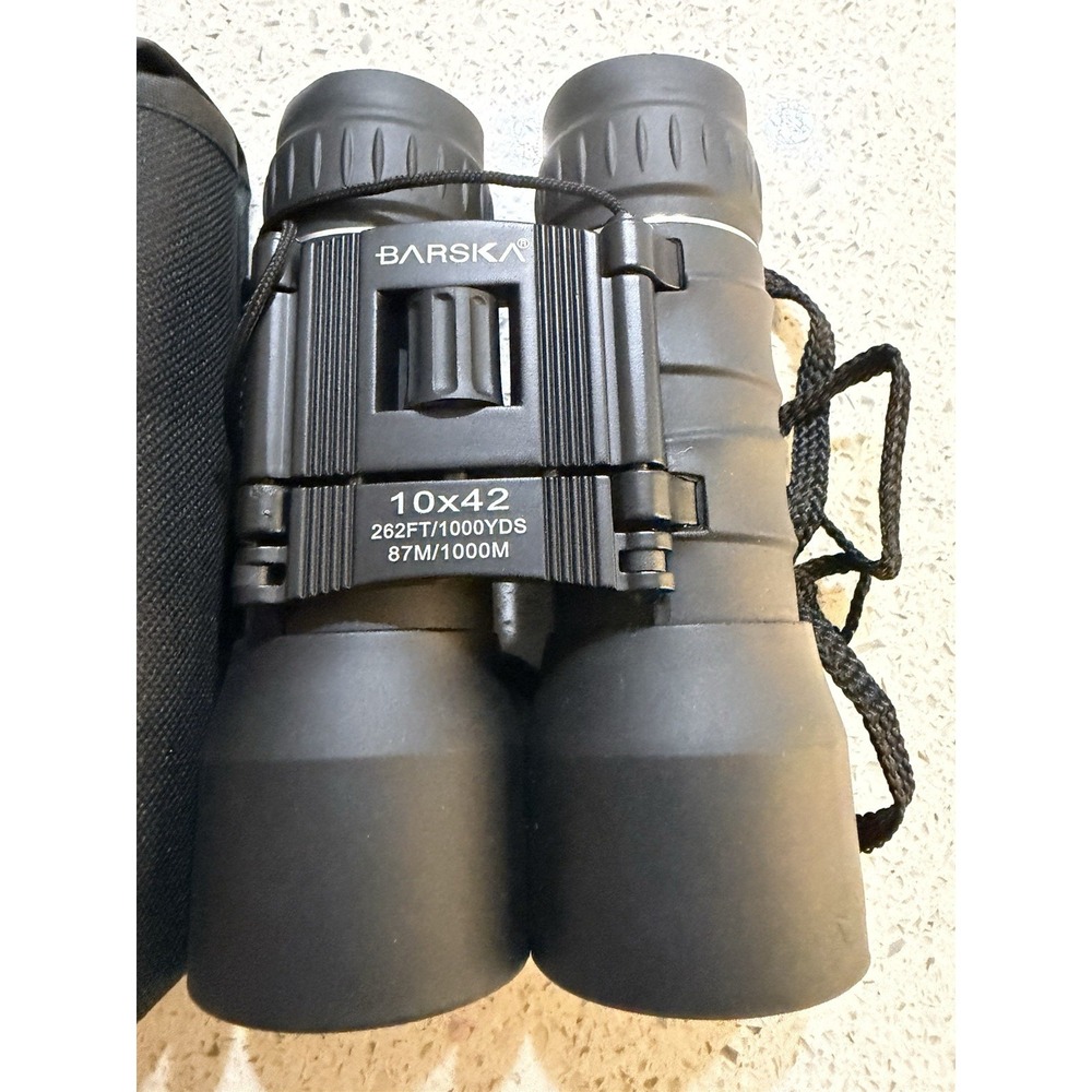 10X42 Barska Lucid View Compact Binoculars , Black - Picture 2 of 7